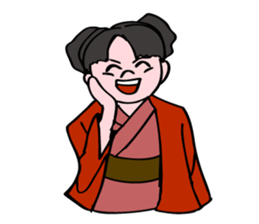 A  ghost girl wants to say something. sticker #5448984