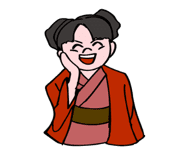 A ghost girl wants to say something. sticker #5448984