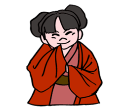 A ghost girl wants to say something. sticker #5448985