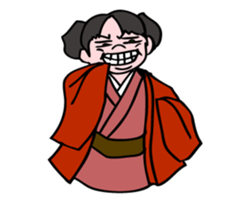 A  ghost girl wants to say something. sticker #5448986