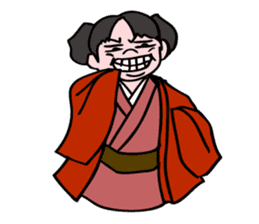 A ghost girl wants to say something. sticker #5448986