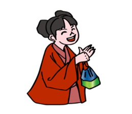 A  ghost girl wants to say something. sticker #5448988