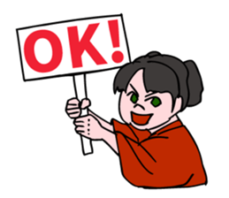 A  ghost girl wants to say something. sticker #5448989