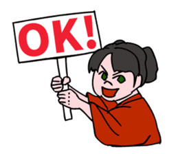 A ghost girl wants to say something. sticker #5448989