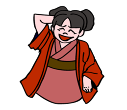 A  ghost girl wants to say something. sticker #5448991