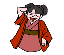 A ghost girl wants to say something. sticker #5448991