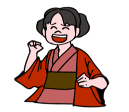 A  ghost girl wants to say something. sticker #5448992