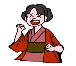 A ghost girl wants to say something. sticker #5448992