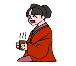 A ghost girl wants to say something. sticker #5448993