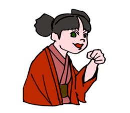 A ghost girl wants to say something. sticker #5448994