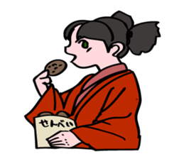 A  ghost girl wants to say something. sticker #5448995