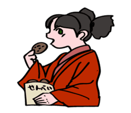 A ghost girl wants to say something. sticker #5448995