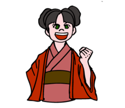 A  ghost girl wants to say something. sticker #5448997