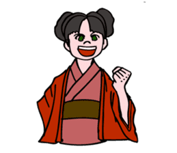 A ghost girl wants to say something. sticker #5448997