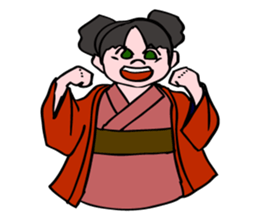 A  ghost girl wants to say something. sticker #5448998