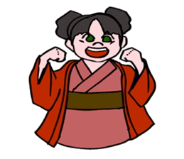 A ghost girl wants to say something. sticker #5448998