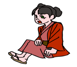 A ghost girl wants to say something. sticker #5449001