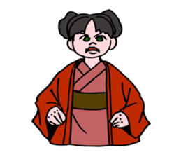 A  ghost girl wants to say something. sticker #5449002