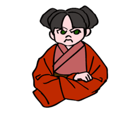 A ghost girl wants to say something. sticker #5449003