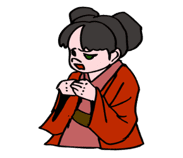 A ghost girl wants to say something. sticker #5449005