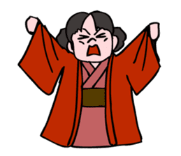 A ghost girl wants to say something. sticker #5449009