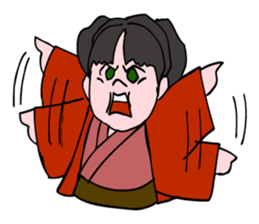 A  ghost girl wants to say something. sticker #5449010