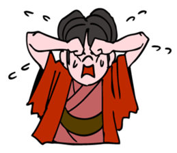 A  ghost girl wants to say something. sticker #5449011