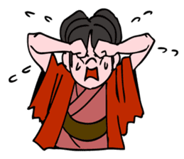 A ghost girl wants to say something. sticker #5449011