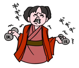 A  ghost girl wants to say something. sticker #5449013