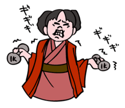 A ghost girl wants to say something. sticker #5449013