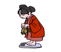 A ghost girl wants to say something. sticker #5449016