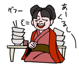 A ghost girl wants to say something. sticker #5449017