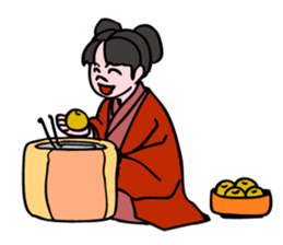 A  ghost girl wants to say something. sticker #5449018