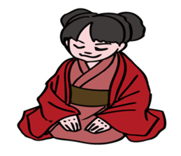 A  ghost girl wants to say something. sticker #5449019