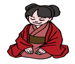 A ghost girl wants to say something. sticker #5449019