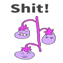 Back-channel feedback (Eggplant ver sticker #5517568