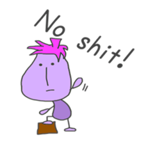 Back-channel feedback (Eggplant ver sticker #5517571