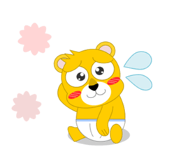 Always cheerful lion of children sticker #5644405