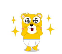 Always cheerful lion of children sticker #5644407