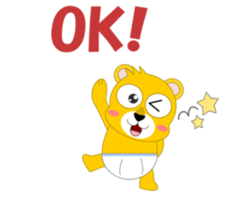 Always cheerful lion of children sticker #5644411