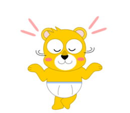 Always cheerful lion of children sticker #5644412