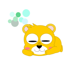 Always cheerful lion of children sticker #5644413