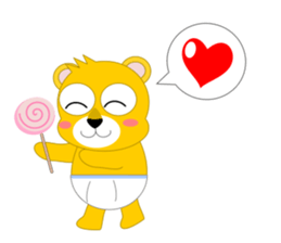 Always cheerful lion of children sticker #5644415