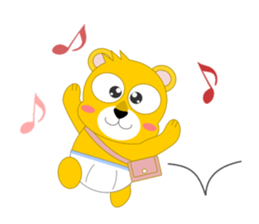 Always cheerful lion of children sticker #5644416