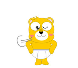 Always cheerful lion of children sticker #5644417