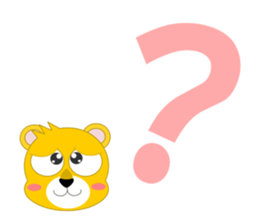 Always cheerful lion of children sticker #5644418