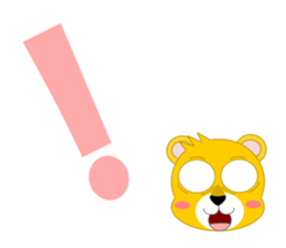 Always cheerful lion of children sticker #5644419