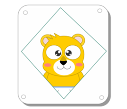 Always cheerful lion of children sticker #5644421