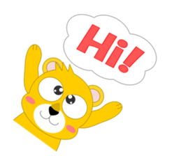 Always cheerful lion of children sticker #5644426