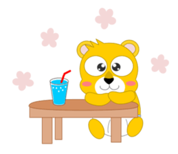 Always cheerful lion of children sticker #5644427